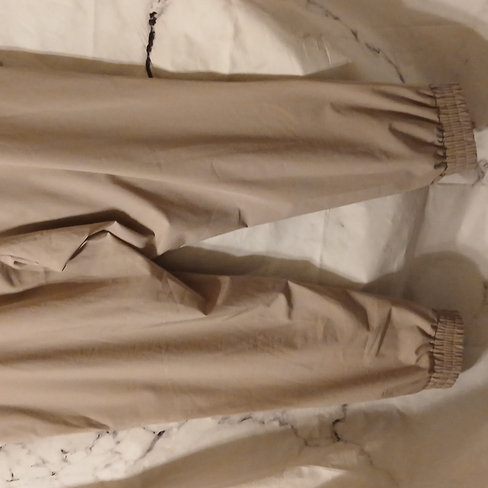 Vera Wang Women's Elastic-Waist Pull-On Pants in Light Taupe - Picture 8 of 11